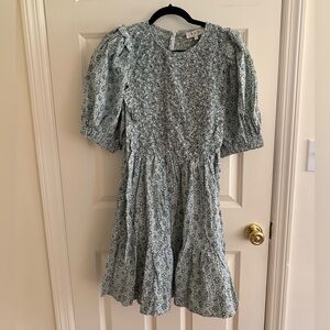 Sea New York Blue Floral Midi Dress